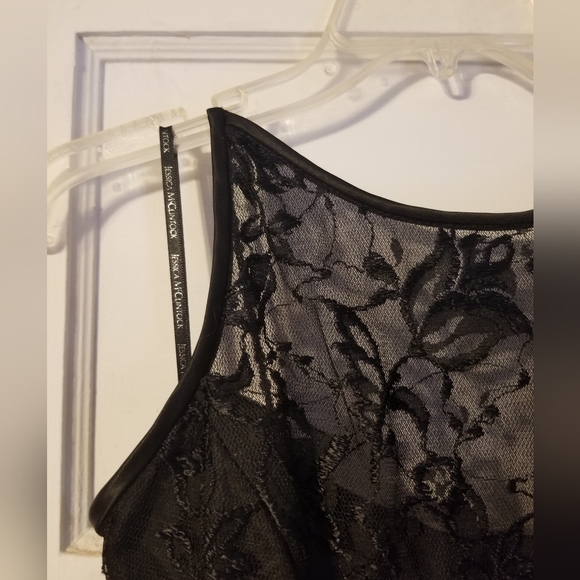 Scott & Jessica McClintock Vintage Black Lace Dress - Picture 2 of 4